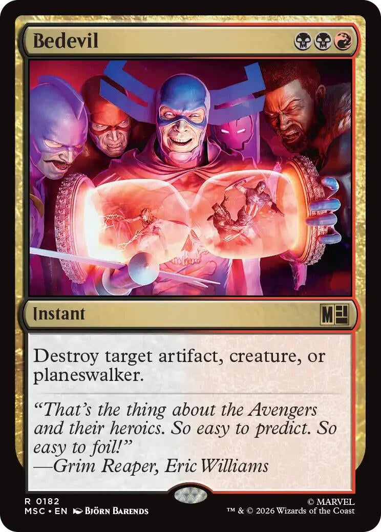 Image for Bedevil (182) (Commander: Marvel Super Heroes) - Magic: The Gathering