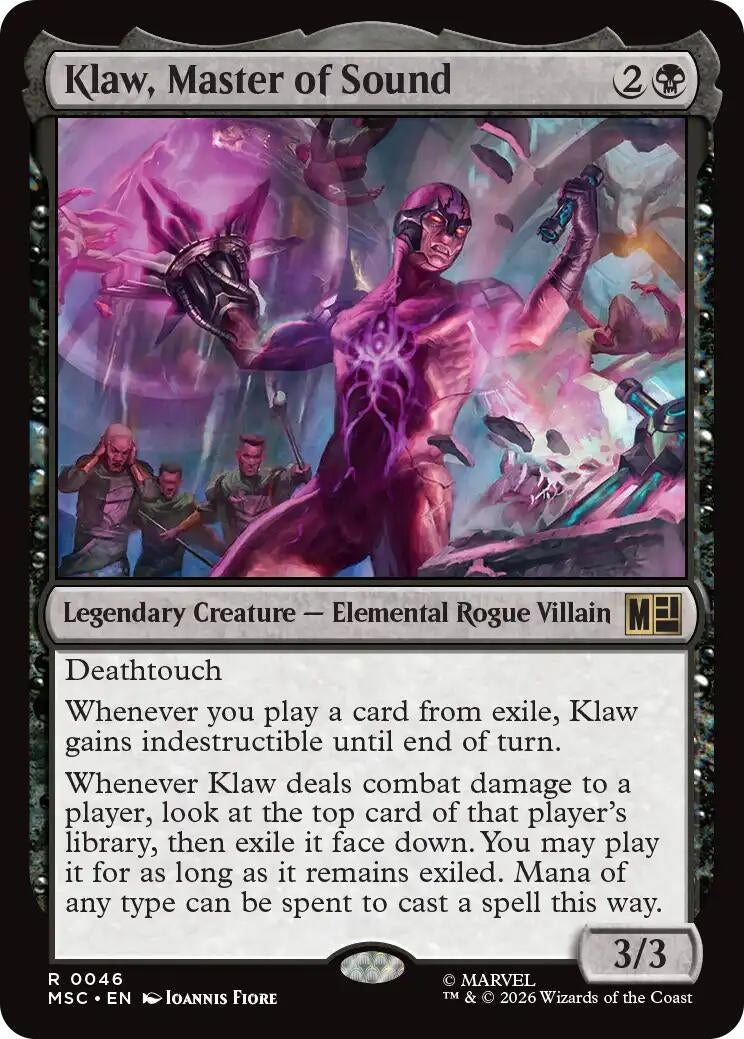 Image for Klaw, Master of Sound (46) (Commander: Marvel Super Heroes) - Magic: The Gathering