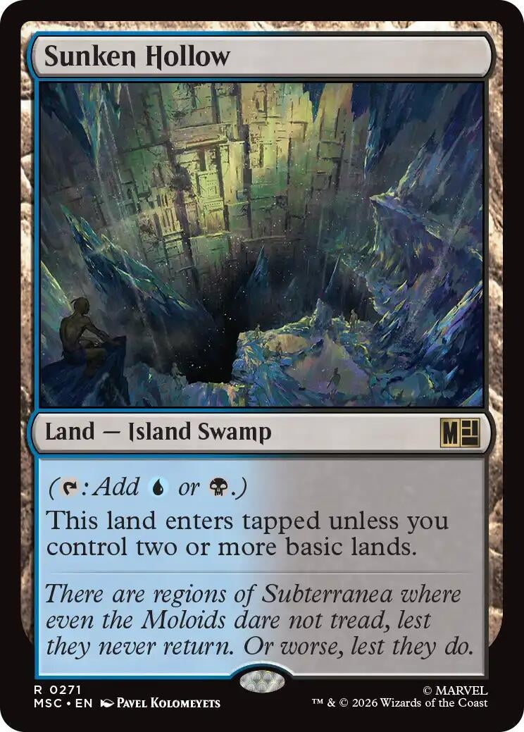 Image for Sunken Hollow (271) (Commander: Marvel Super Heroes) - Magic: The Gathering