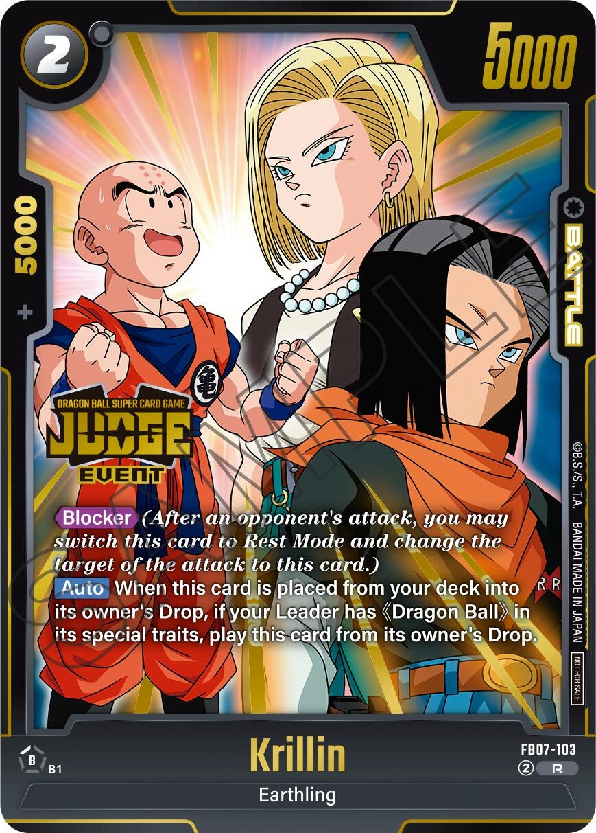 Image for Krillin (Judge Pack (Event Judge) 05) (FB07-103) (Tournament and Championship Promos) (DBSFW_TPR) - Dragon Ball Super: Fusion World