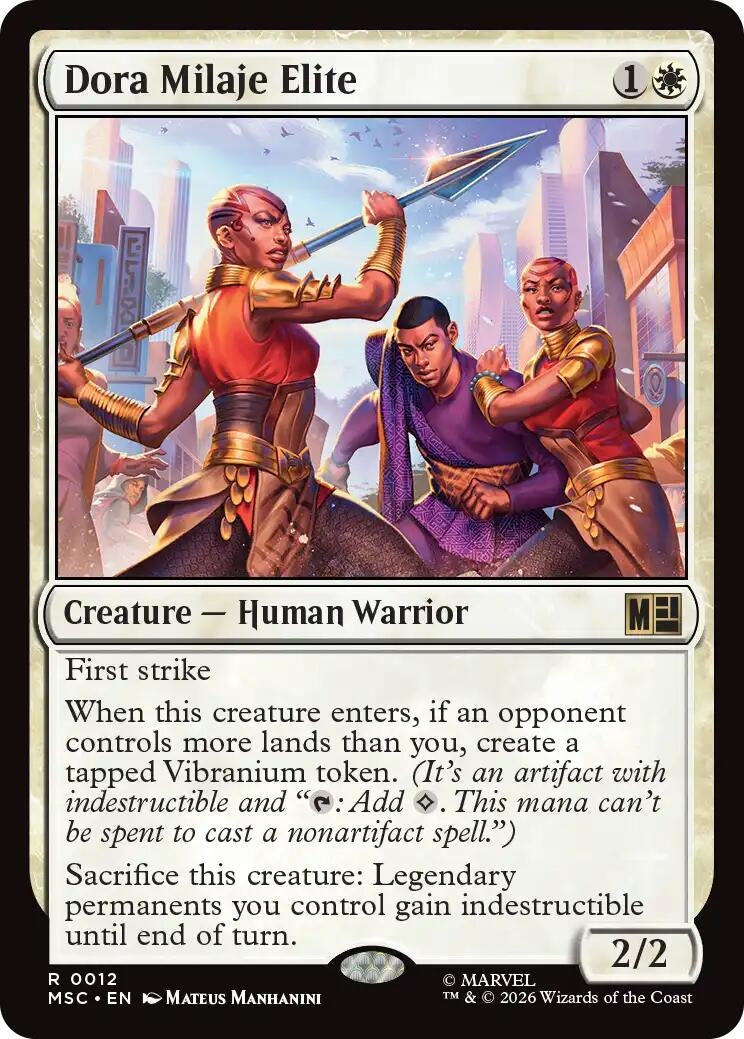 Image for Dora Milaje Elite (12) (Commander: Marvel Super Heroes) - Magic: The Gathering