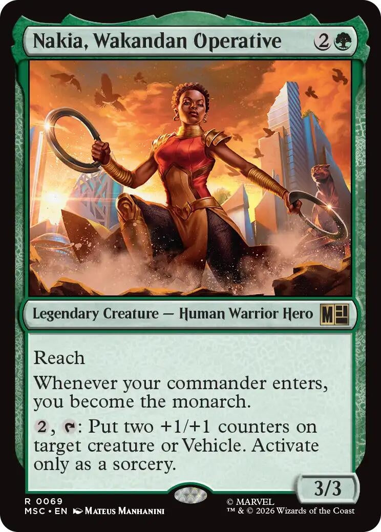 Image for Nakia, Wakandan Operative (69) (Commander: Marvel Super Heroes) - Magic: The Gathering