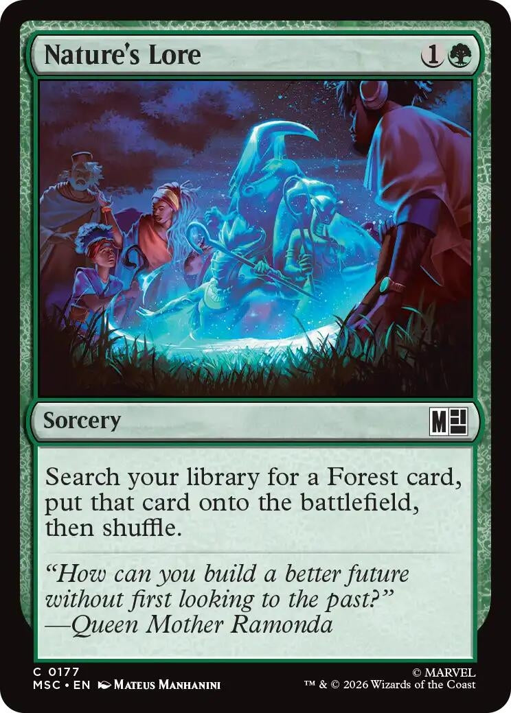 Image for Nature's Lore (177) (Commander: Marvel Super Heroes) - Magic: The Gathering