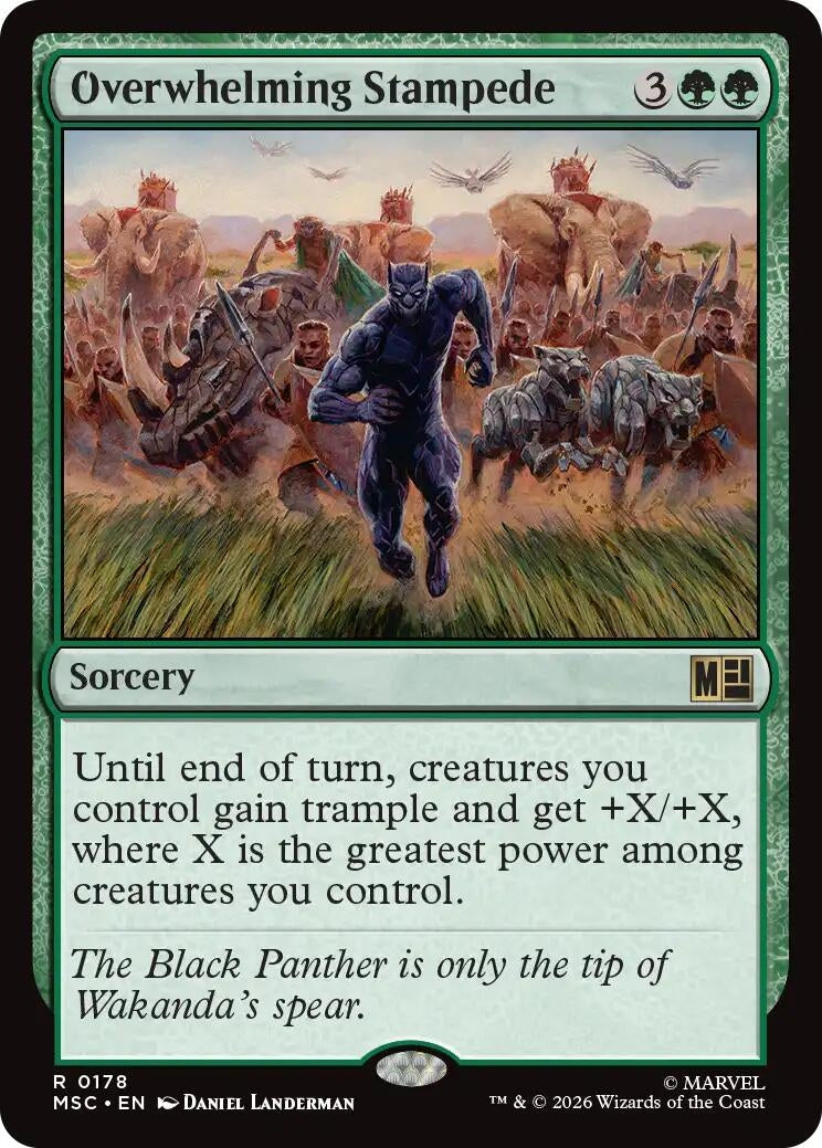 Image for Overwhelming Stampede (178) (Commander: Marvel Super Heroes) - Magic: The Gathering