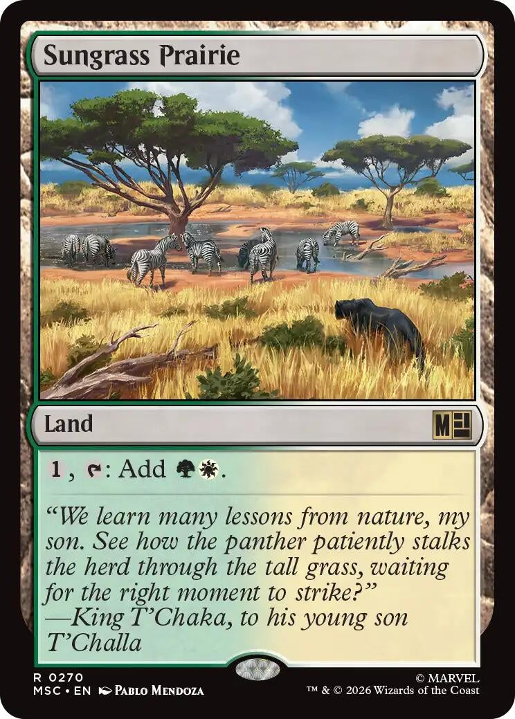 Image for Sungrass Prairie (270) (Commander: Marvel Super Heroes) - Magic: The Gathering