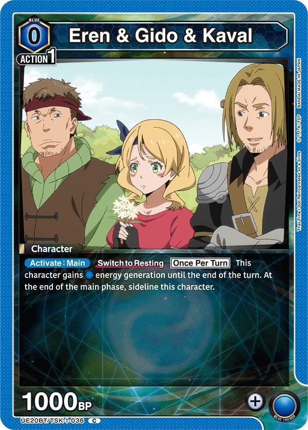 Image for Eren & Gido & Kaval (UE20BT/TSK-1-036) (UE20BT: That Time I Got Reincarnated as a Slime) - Union Arena