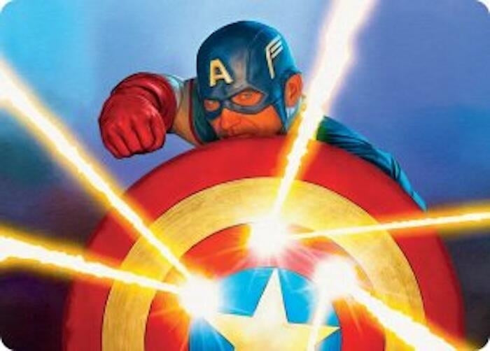 Image for Captain's Defense Art Card (41) (Art Series: Marvel Super Heroes) - Magic: The Gathering