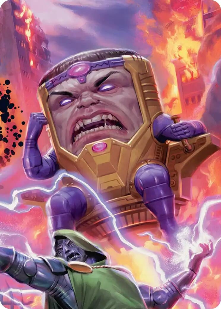 Image for M.O.D.O.K., Evil Intellect Art Card (9) (Art Series: Marvel Super Heroes) - Magic: The Gathering
