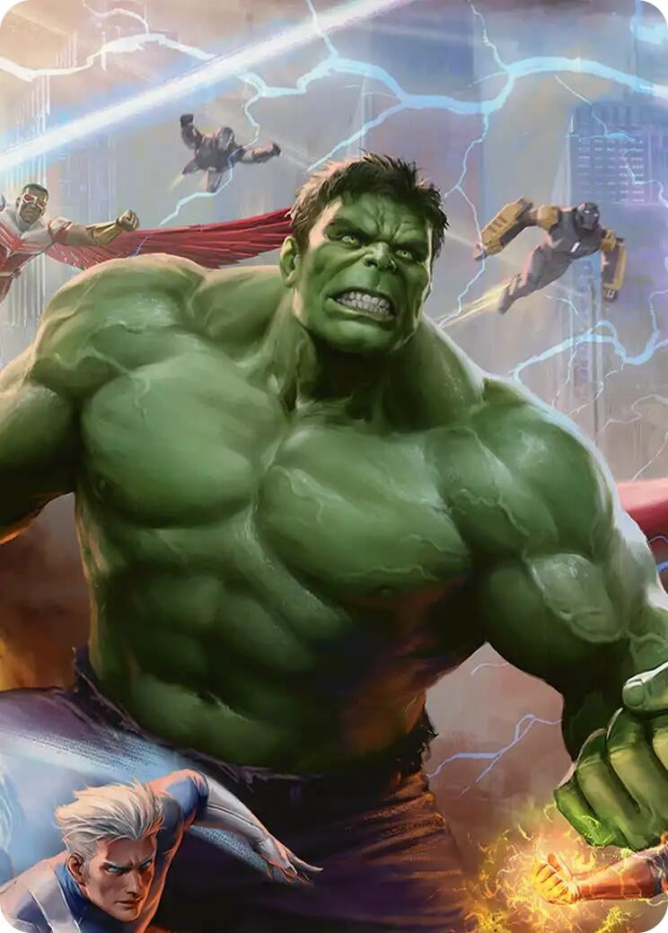 Image for Hulk, Always Angry Art Card (2) (Art Series: Marvel Super Heroes) - Magic: The Gathering