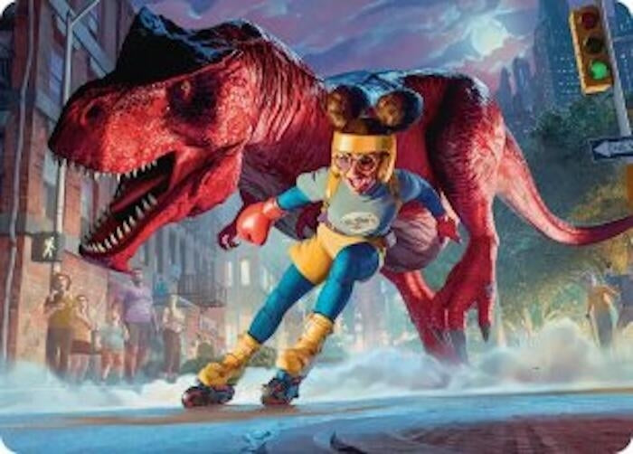 Image for Moon Girl and Devil Dinosaur Art Card (14) (Art Series: Marvel Super Heroes) - Magic: The Gathering