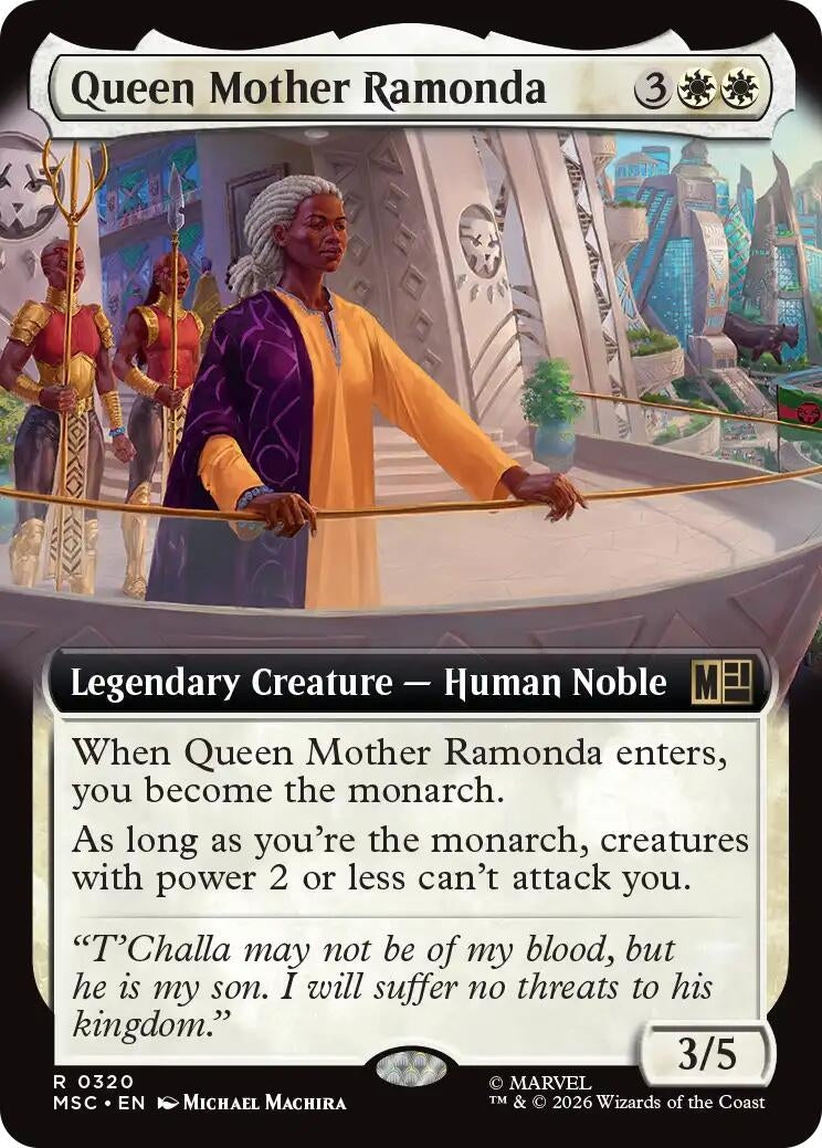 Image for Queen Mother Ramonda (Extended Art) (320) (Commander: Marvel Super Heroes) - Magic: The Gathering