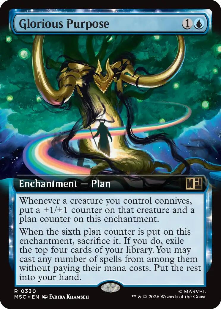Image for Glorious Purpose (Extended Art) (330) (Commander: Marvel Super Heroes) (MSC) - Magic: The Gathering