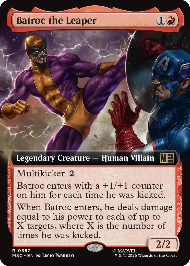 Image for Batroc the Leaper (Extended Art) (357) (Commander: Marvel Super Heroes) (MSC) - Magic: The Gathering