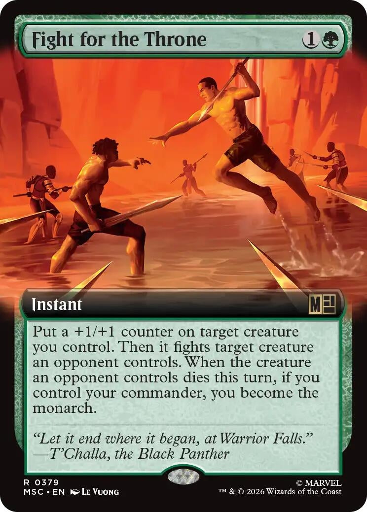 Image for Fight for the Throne (Extended Art) (379) (Commander: Marvel Super Heroes) (MSC) - Magic: The Gathering