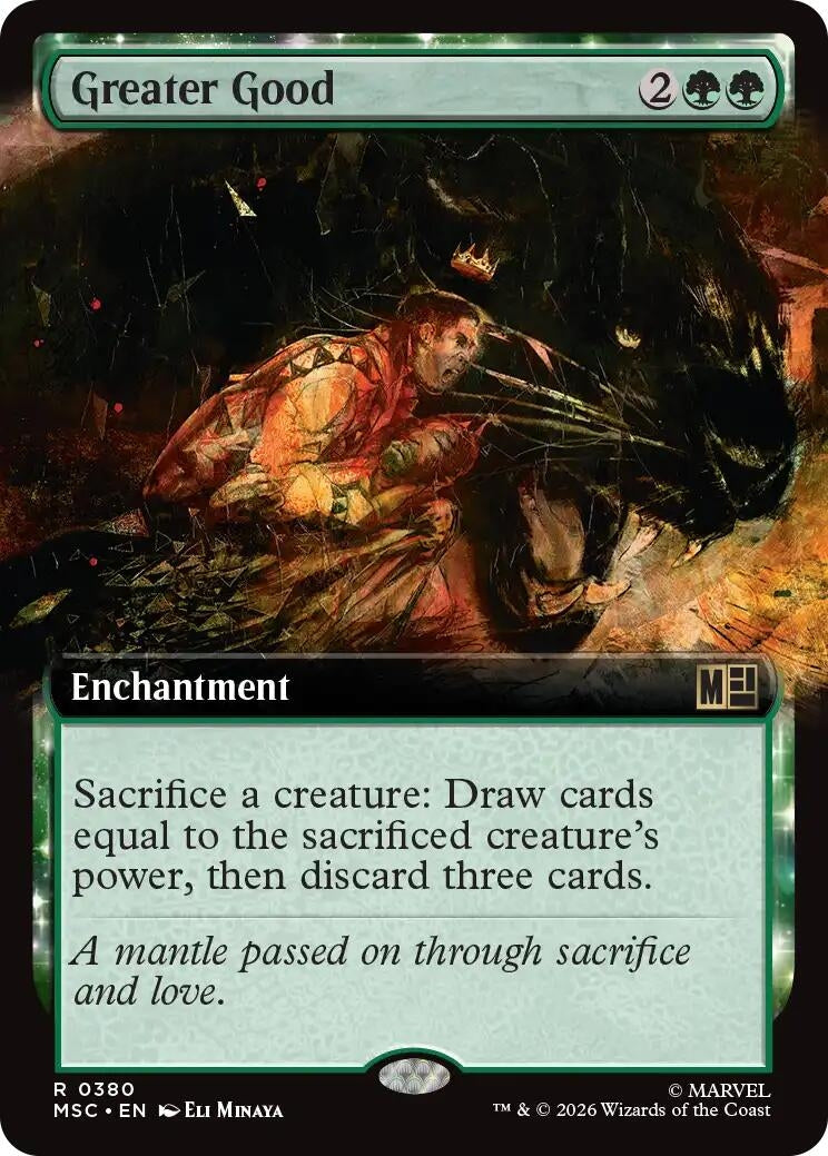 Image for Greater Good (Extended Art) (380) (Commander: Marvel Super Heroes) (MSC) - Magic: The Gathering
