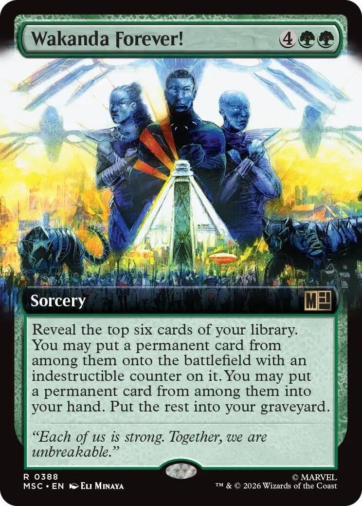 Image for Wakanda Forever! (Extended Art) (388) (Commander: Marvel Super Heroes) (MSC) - Magic: The Gathering