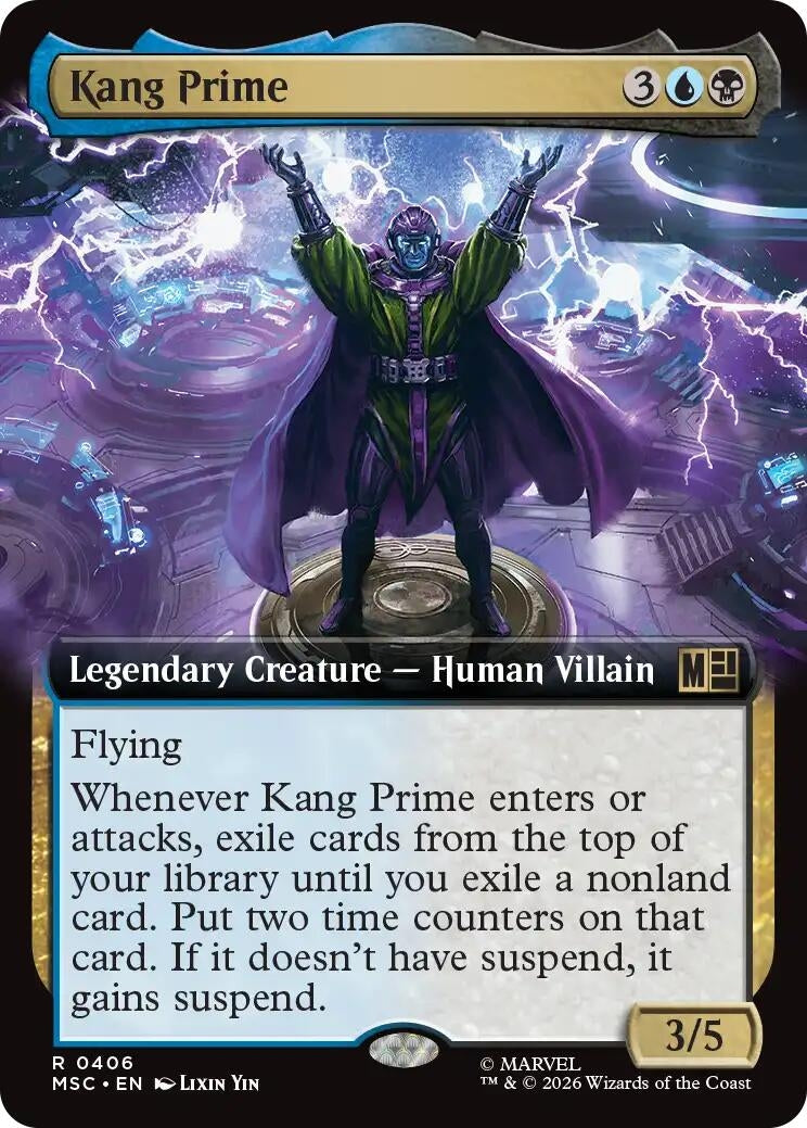 Image for Kang Prime (Extended Art) (406) (Commander: Marvel Super Heroes) (MSC) - Magic: The Gathering