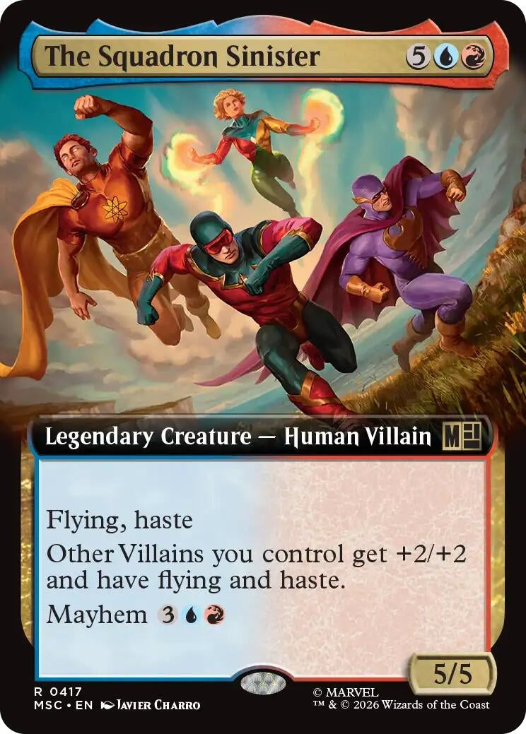 Image for The Squadron Sinister (Extended Art) (417) (Commander: Marvel Super Heroes) (MSC) - Magic: The Gathering