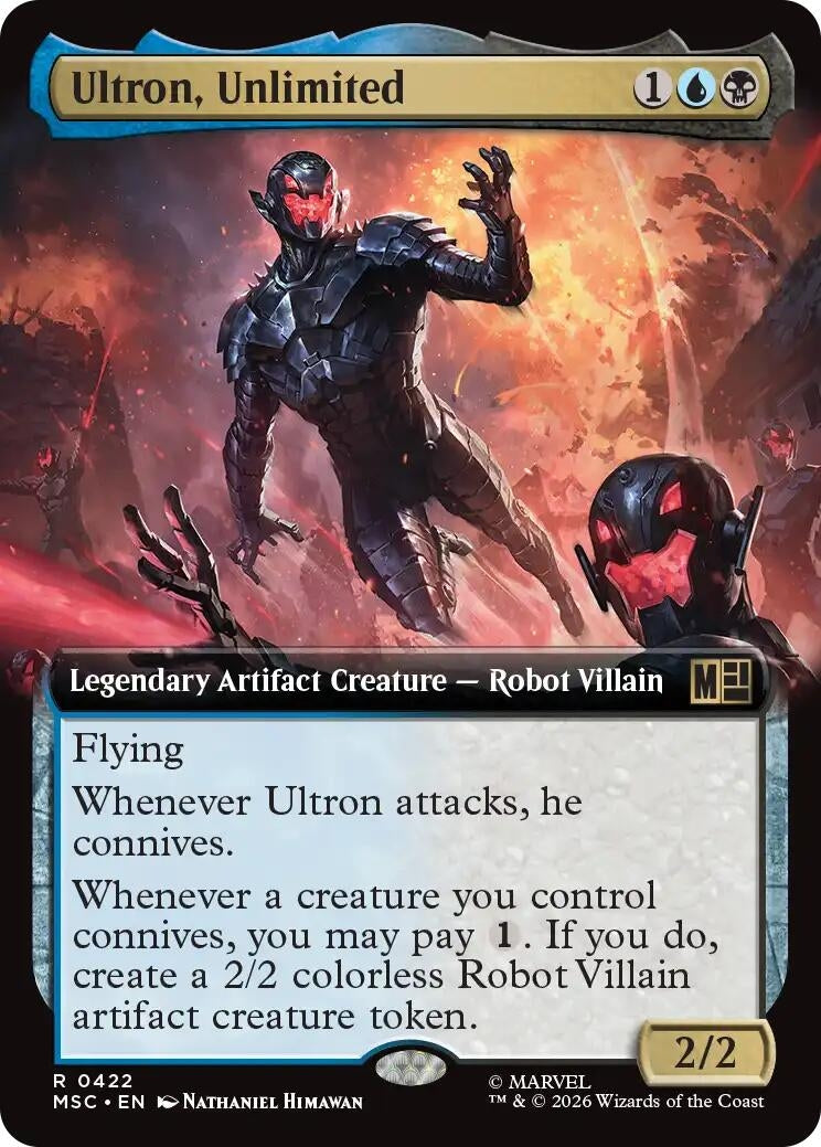Image for Ultron, Unlimited (Extended Art) (422) (Commander: Marvel Super Heroes) (MSC) - Magic: The Gathering