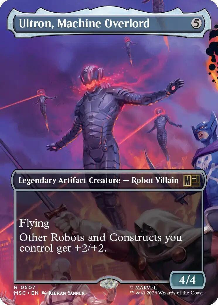 Image for Ultron, Machine Overlord (Borderless) (507) (Commander: Marvel Super Heroes) (MSC) - Magic: The Gathering