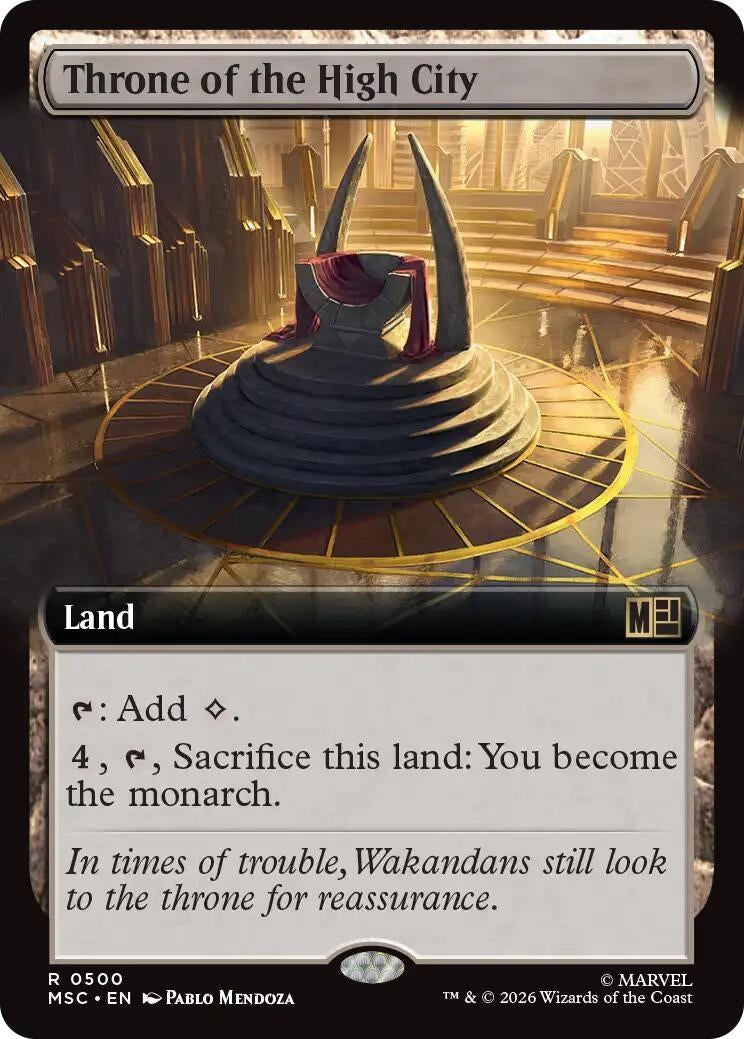 Image for Throne of the High City (Extended Art) (500) (Commander: Marvel Super Heroes) (MSC) - Magic: The Gathering