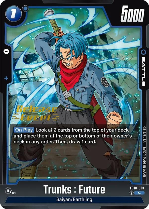 Image for Trunks : Future - FB10-033 (FB10-033) (Cross Force Release Event Cards) (FB10_PR) - Dragon Ball Super: Fusion World