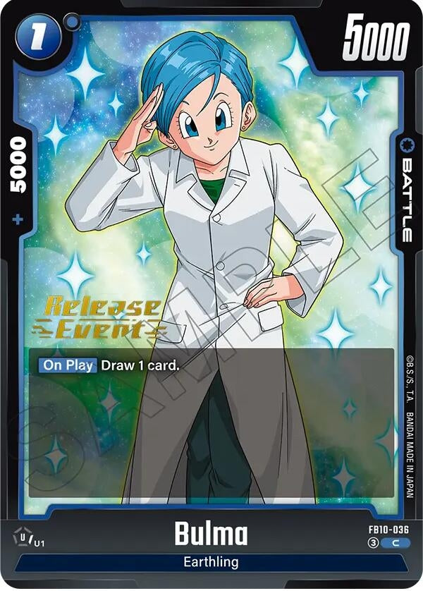 Image for Bulma (FB10-036) (Cross Force Release Event Cards) (FB10_PR) - Dragon Ball Super: Fusion World