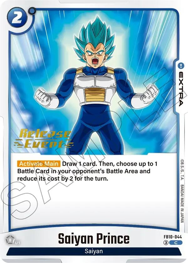 Image for Saiyan Prince (FB10-044) (Cross Force Release Event Cards) (FB10_PR) - Dragon Ball Super: Fusion World