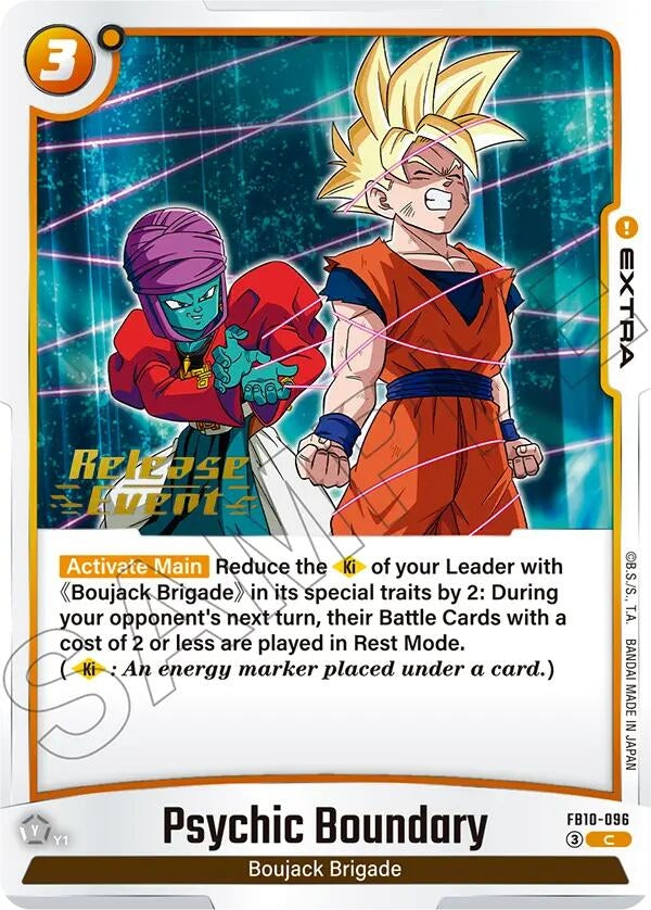 Image for Psychic Boundary (FB10-096) (Cross Force Release Event Cards) (FB10_PR) - Dragon Ball Super: Fusion World