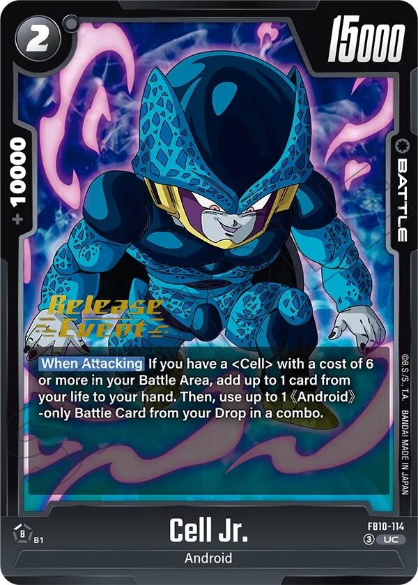 Image for Cell Jr. (FB10-114) (Cross Force Release Event Cards) (FB10_PR) - Dragon Ball Super: Fusion World