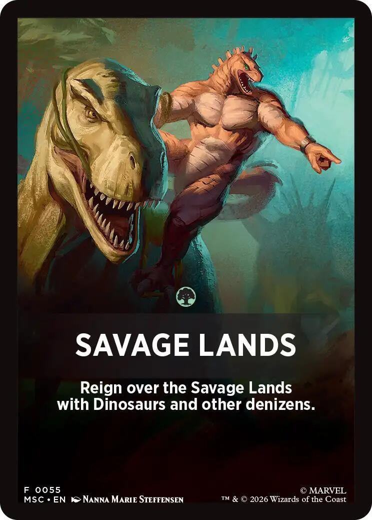 Image for Savage Lands Theme Card (55) (Commander: Marvel Super Heroes) (MSC) - Magic: The Gathering