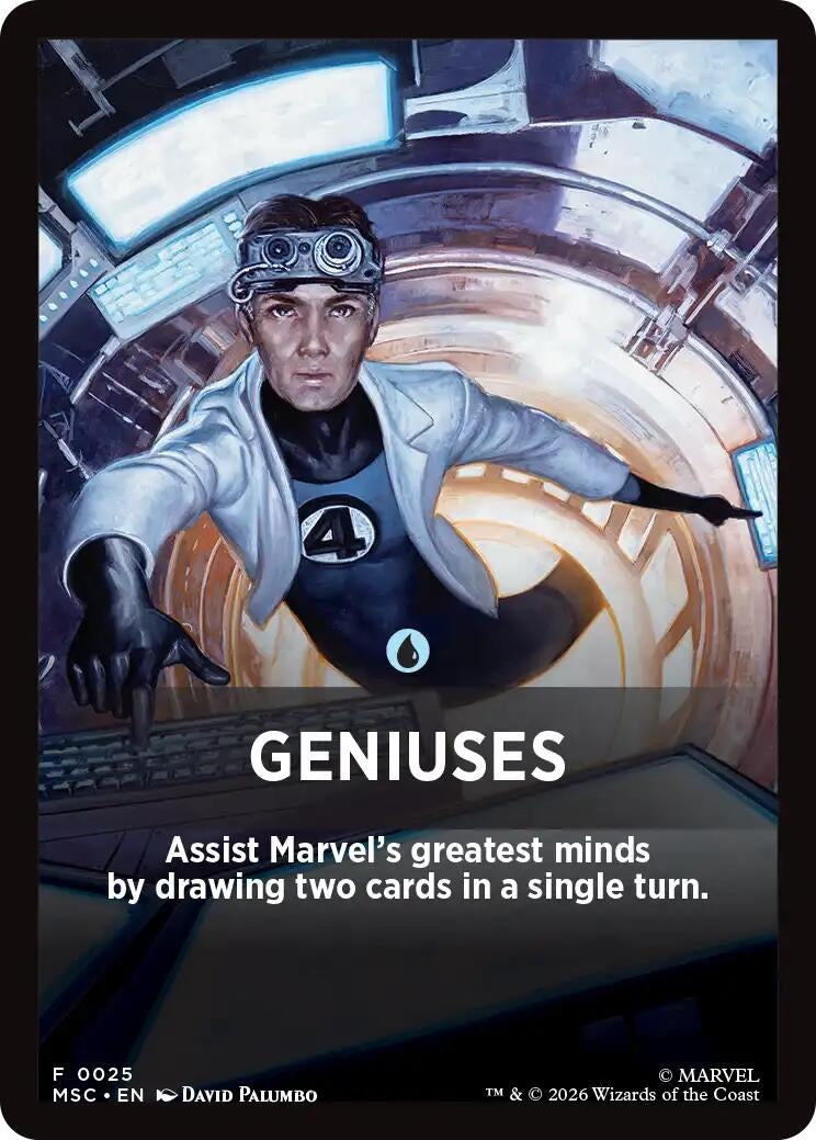 Image for Geniuses Theme Card (25) (Commander: Marvel Super Heroes) (MSC) - Magic: The Gathering