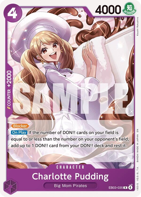 Image for Charlotte Pudding (EB03-035) (Starter Deck 34: PURPLE Charlotte Katakuri) (ST-34) - One Piece Card Game