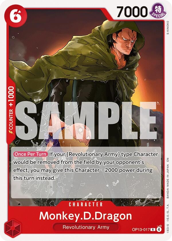 Image for Monkey.D.Dragon (OP13-017) (Starter Deck 35: RED/BLACK Sabo) (ST-35) - One Piece Card Game