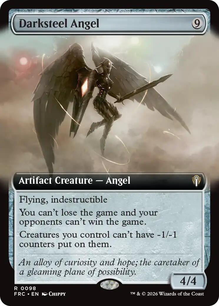 Image for Darksteel Angel (Extended Art) (98) (Commander: Reality Fracture) (FRC) - Magic: The Gathering