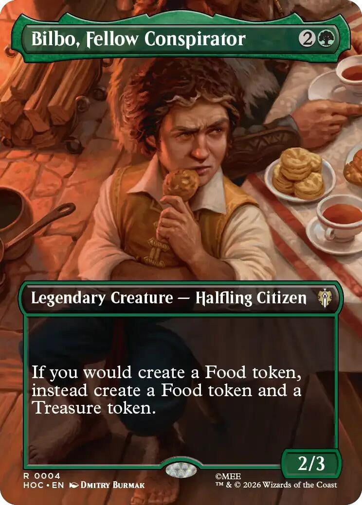 Image for Bilbo, Fellow Conspirator (Borderless) (4) (The Hobbit: Eternal-Legal) (HOC) - Magic: The Gathering