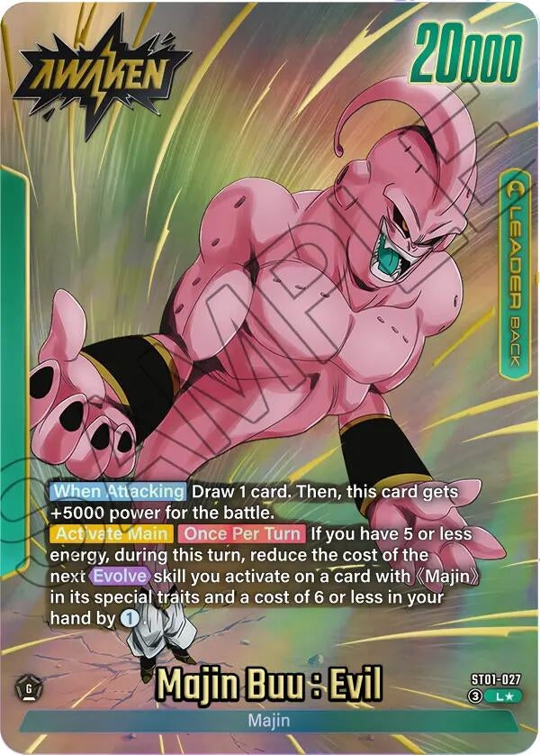 Image for Majin Buu/Majin Buu : Pure Evil // Majin Buu : Evil (Alternate Art) (ST01-027) (Story Booster 01) (ST01) - Dragon Ball Super: Fusion World
