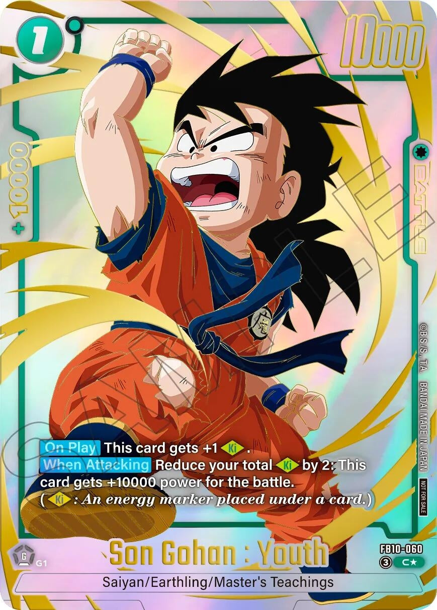 Image for Son Gohan : Youth - FB10-060 (Limited Pack 26-27 WAVE2) (FB10-060) (Tournament and Championship Promos) (DBSFW_TPR) - Dragon Ball Super: Fusion World