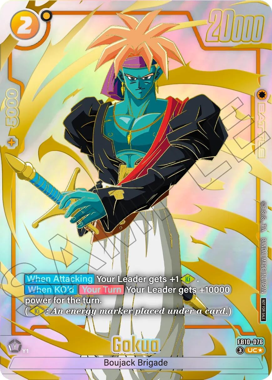 Image for Gokua - FB10-076 (Limited Pack 26-27 WAVE2) (FB10-076) (Tournament and Championship Promos) (DBSFW_TPR) - Dragon Ball Super: Fusion World