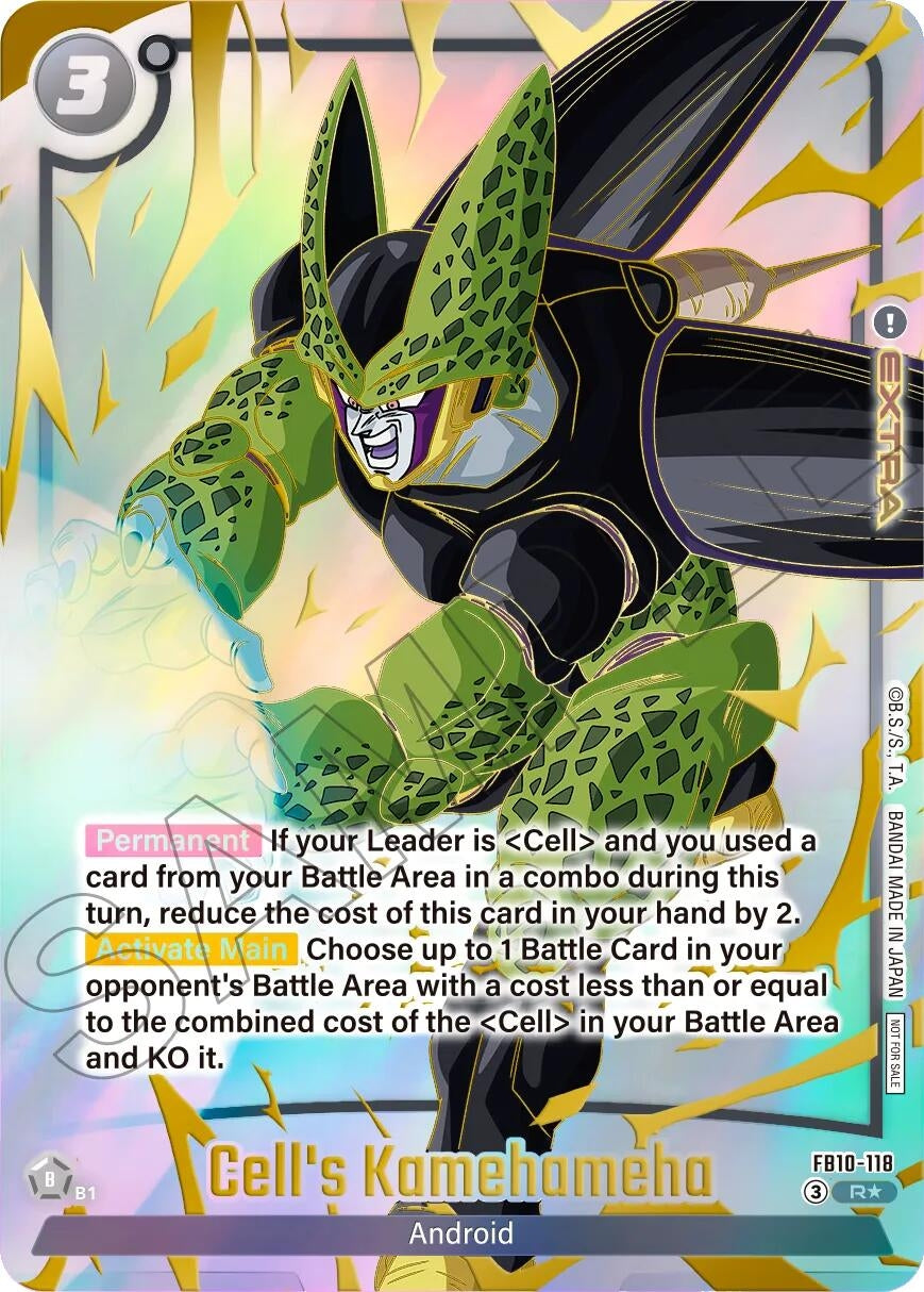 Image for Cell's Kamehameha (Limited Pack 26-27 WAVE2) (FB10-118) (Tournament and Championship Promos) (DBSFW_TPR) - Dragon Ball Super: Fusion World