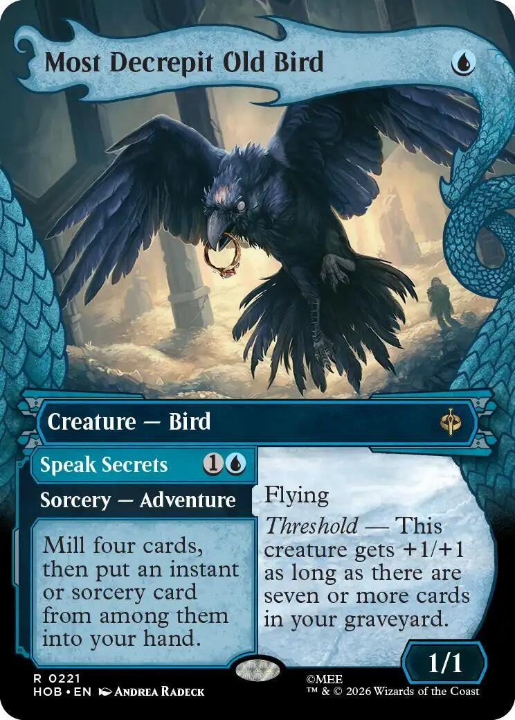 Image for Most Decrepit Old Bird (Showcase) (221) (The Hobbit) (HOB) - Magic: The Gathering