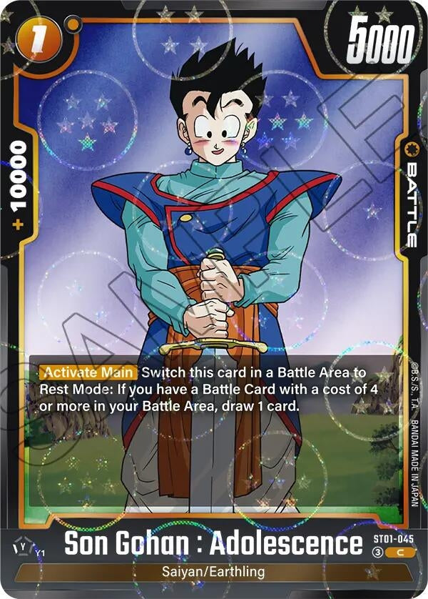 Image for Son Gohan : Adolescence - ST01-045 (Dragon Ball Pattern) (ST01-045) (Story Booster 01) (ST01) - Dragon Ball Super: Fusion World