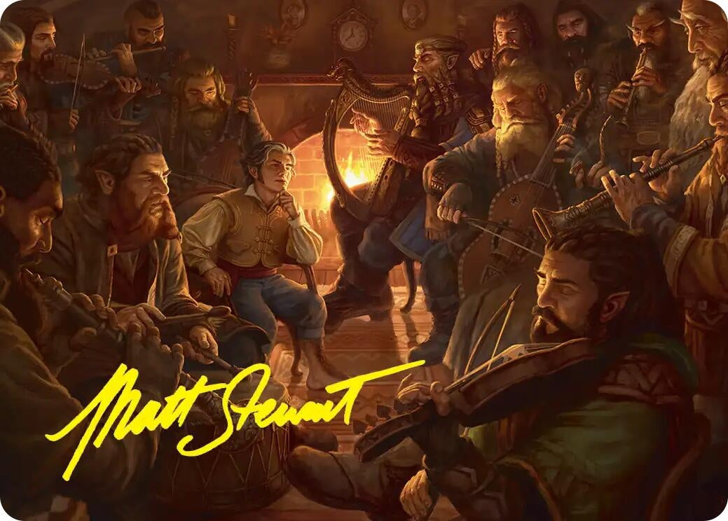 Image for An Unexpected Party Art Card (Gold-Stamped Signature) (6) (Art Series: The Hobbit) (ASHOB) - Magic: The Gathering