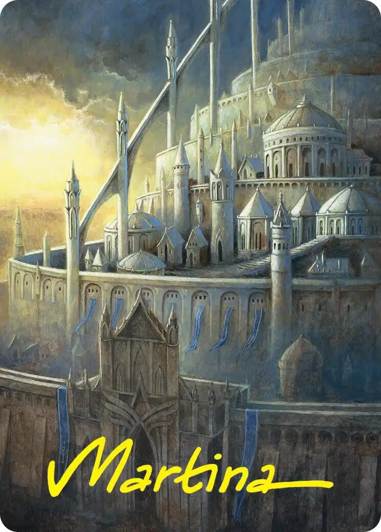 Image for Minas Tirith Art Card (Gold-Stamped Signature) (38) (Art Series: The Hobbit) (ASHOB) - Magic: The Gathering