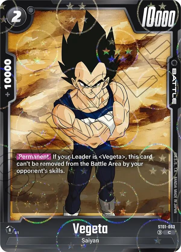 Image for Vegeta - ST01-063 (Dragon Ball Pattern) (ST01-063) (Story Booster 01) (ST01) - Dragon Ball Super: Fusion World