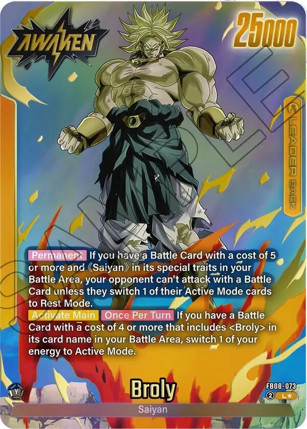 Image for Broly - FB08-073 (Alternate Art) (FB08-073) (Story Booster 01) (ST01) - Dragon Ball Super: Fusion World