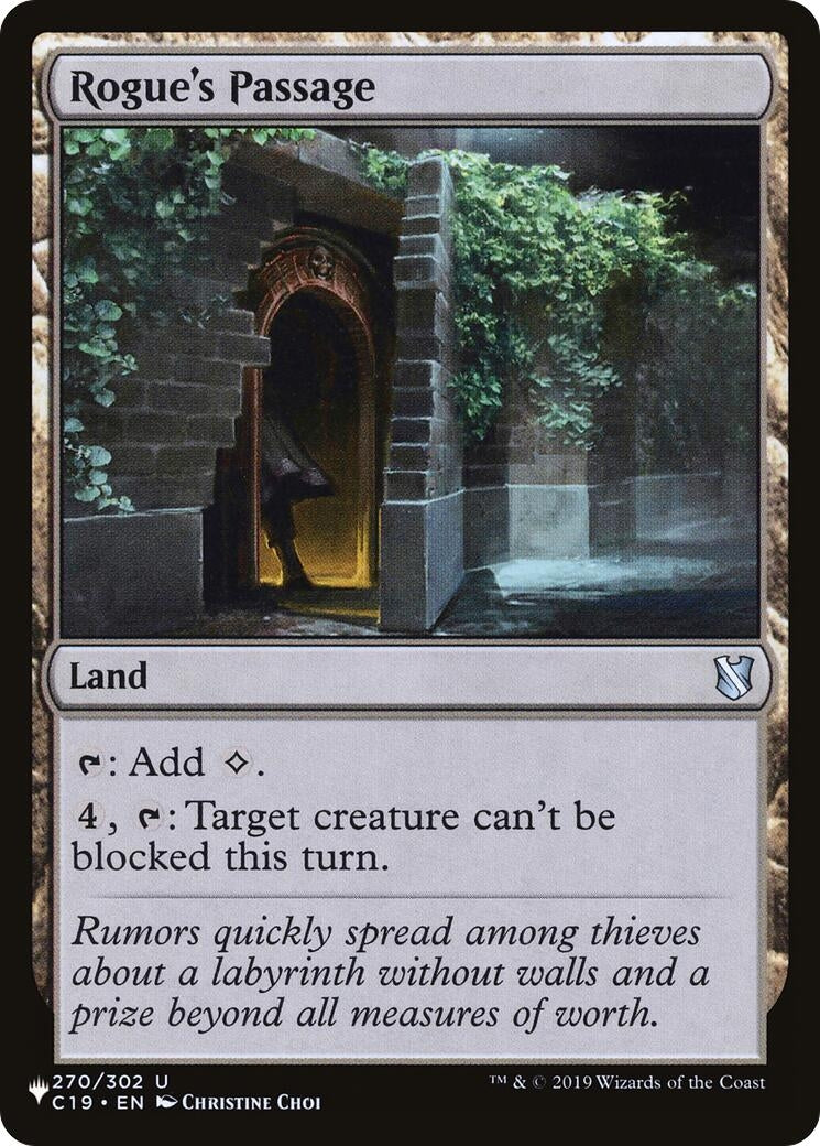Image for Rogue's Passage (C19) (270) (The List Reprints) (LIST) - Magic: The Gathering