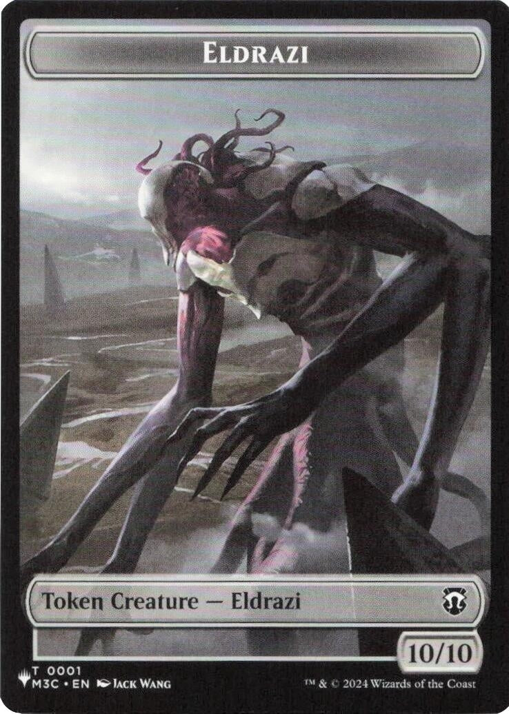Image for Eldrazi // Elf Warrior Double-Sided Token (1 // 21) (The List Reprints) (LIST) - Magic: The Gathering