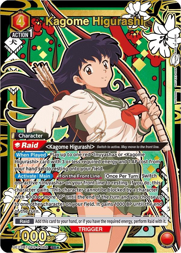 Image for Kagome Higurashi (066) (SR*) (Box Topper Gold Foil) (UE23BT/IYS-1-066) (UE23BT: Inuyasha) (UE23BT) - Union Arena