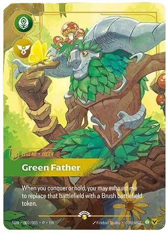 Image for Ivern - Green Father (002/003) (Secret Garden) (SGN) - Riftbound: League of Legends Trading Card Game